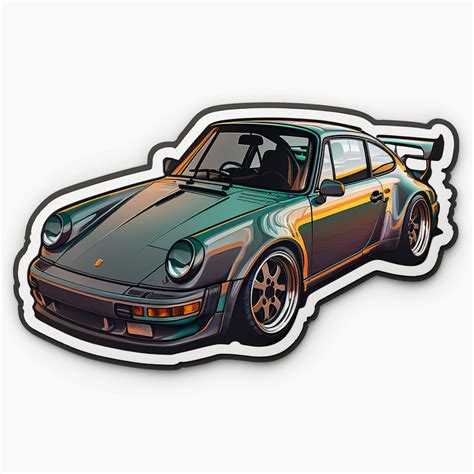 Porsche 911 Vinyl Cut Sticker Etsy