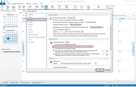 Kalenderwochen Im Outlook Kalender Anzeigen Lassen So Gehts