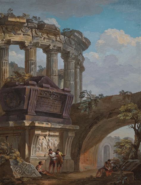 Roman Ruins By Charles Louis Cl Risseau Illustratus On Tumblr