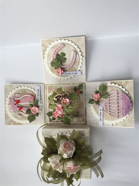 Exploding Boxes Explosion Box Hoop Wreath Decorative Boxes Scrap