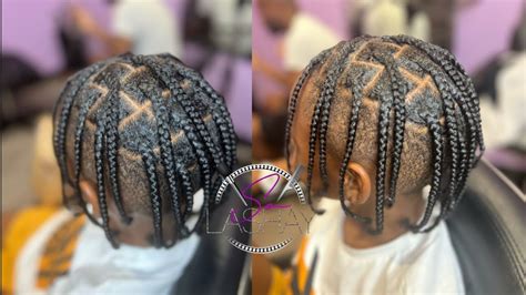 How To Box Braids On Little Boys Hair Natural Individual Plaits