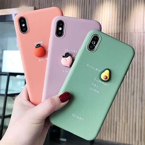 Lovely Cute 3d Pattern Phone Case For Iphone Xs Max Xr X 8 7 6 6s Plus Elegantonlinemarket