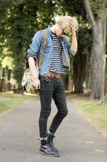 Denim Jacket Black Skinny Jeans Dr Martens Docmartensstyle