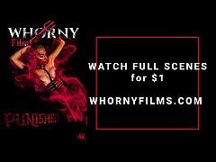 Submissive Hot Babe Evilyn Jezebel Teasing In Leather And Fishnets With Perfect Ass Gets Spanked