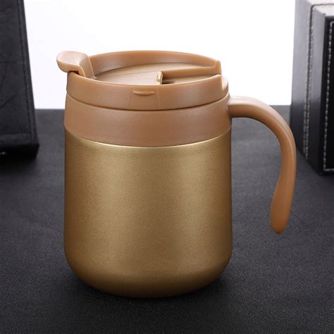 Ca Cốc Giữ Nhiệt Văn Phòng Hot Cool Có Tay Cầm Tiện Ích 350ml Siêu Giữ Nhiệt Inox 304 BOTTLE