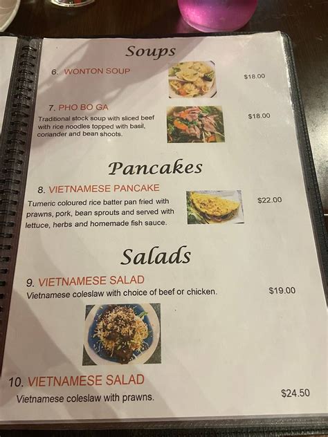 Menu At Kim Long Restaurant Bairnsdale