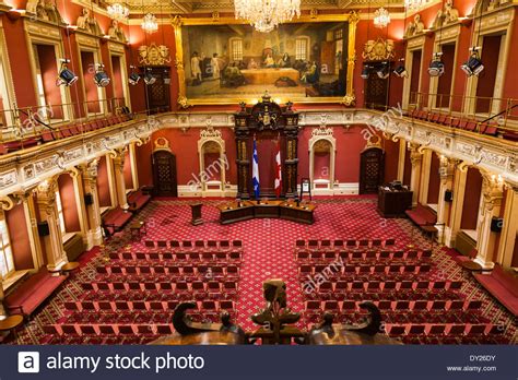 Senate chamber in the Quebec national assembly building, Quebec City, Canada Stock Photo - Alamy