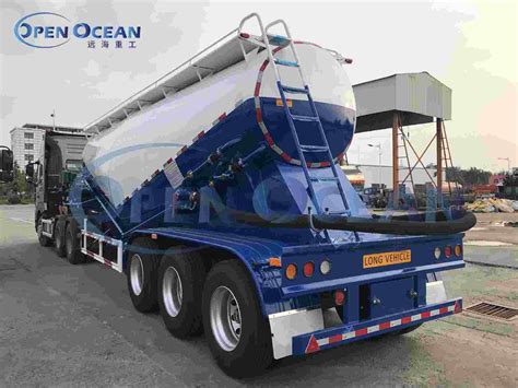 Heavy Truck Axle Ton V Type Silo Lime Powder Cement Bulk