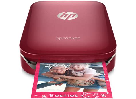 HP Sprocket Photo Printer (Red) - HP Store UK