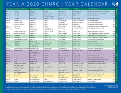 Lcms Liturgical Calendar Calendar Page