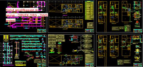 Proje Sitesi Konut Amplifikasyon Iki Seviye Autocad Projesi