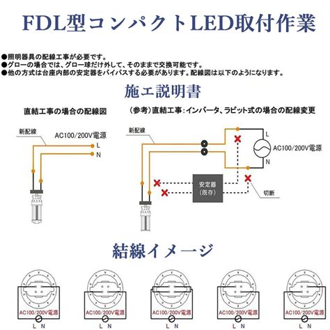 【楽天市場】1-100本セット コンパクト蛍光灯 LED照明器具 FDL13対応型 コンパクト型LEDランプ FDL13EX-L