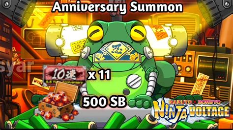 Anniversary Summon Ticket Naruto X Boruto Ninja Voltage Youtube