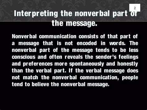 Nonverbal communication | PPT