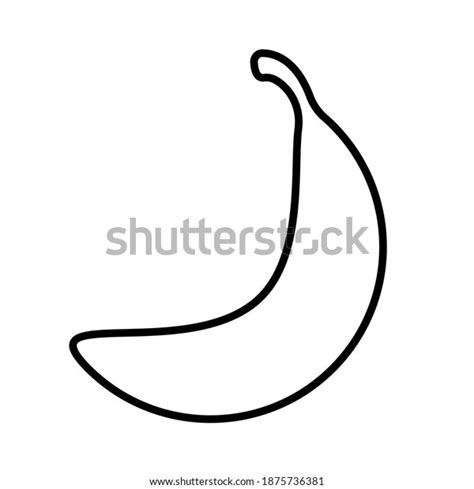 Banana Shape Silhouette Fruit Food Vector Stock Vector Royalty Free 1875736381 Shutterstock