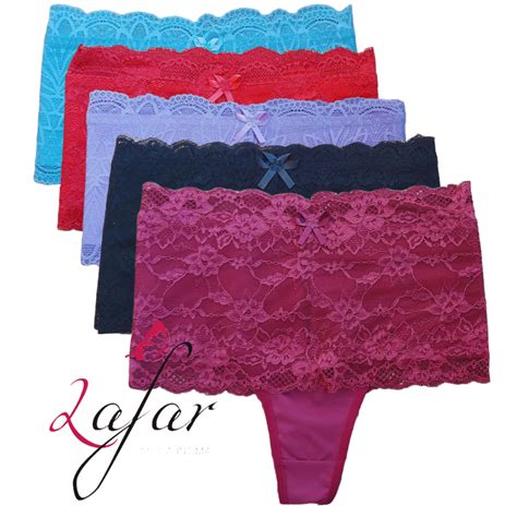 Kit 5 Calcinhas Modeladora Cós Alto Duplo Fio Duplo Kit Lingerie Shopee Brasil