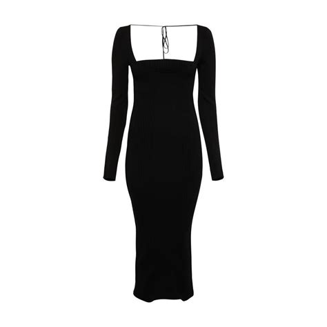 Anna October Collette Midi Dress In Black Lyst