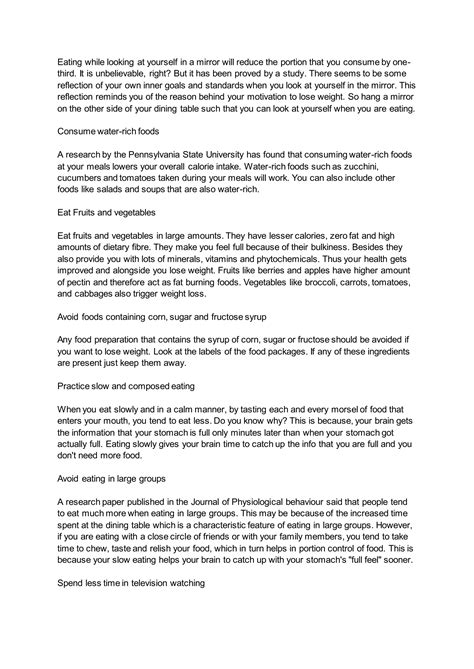 How to Lose Weight Fast And Easy | PDF