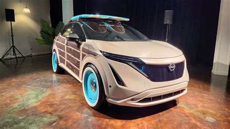 Concept Nissan Ariya Surfwagon Surfer Sur La Vague Lectrique