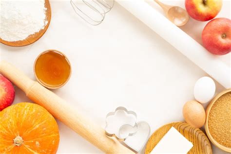 Premium Photo Autumn Baking Background
