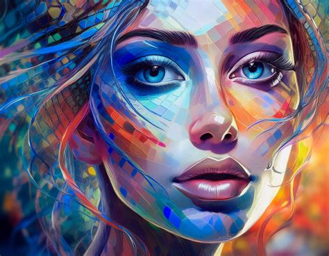 painting art face woman  stock photo public domain pictures