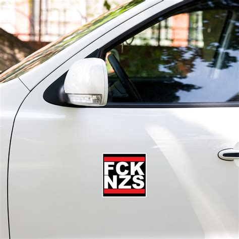 Fck Nzs Fuck Nazis Bubble Free Stickers Antifa Store