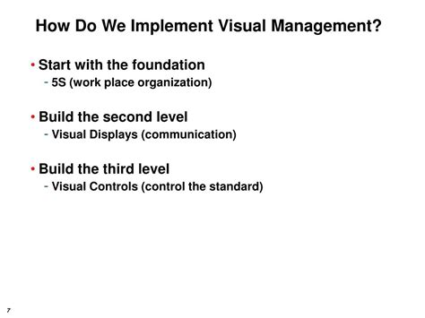Ppt Visual Management Powerpoint Presentation Free Download Id230501