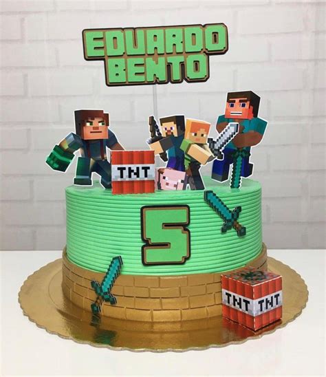 Bolo Minecraft As Ideias Mais Criativas Da Internet Bolo Lego Enzo