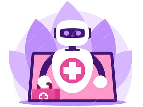 Premium Vector | Chatbot in healthcare Support automated technologies