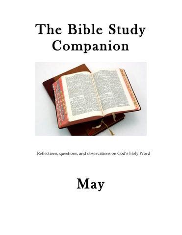 May 2015 bible study companion by Greg Jones - Issuu