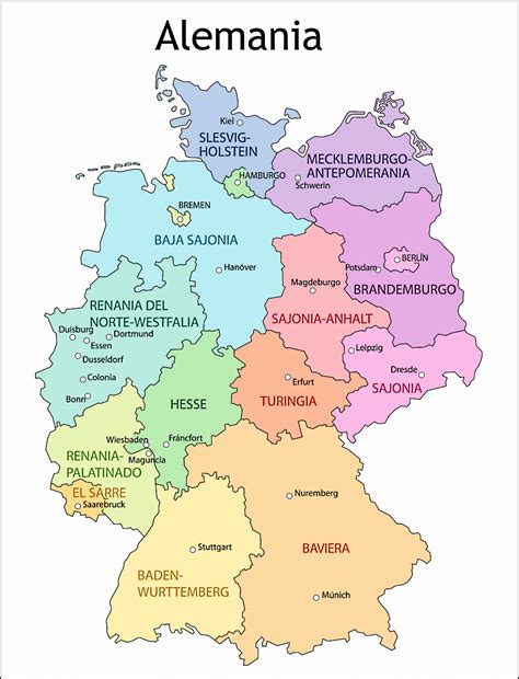 Mapa De Alemania Datos Interesantes E Informaci N Sobre El Pa S