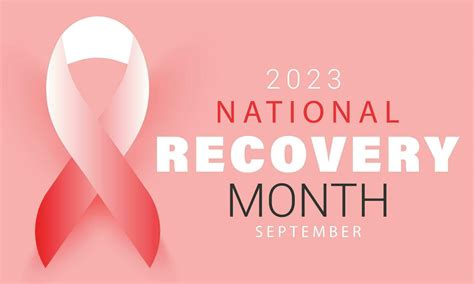 National Recovery Month Background Banner Card Poster Template