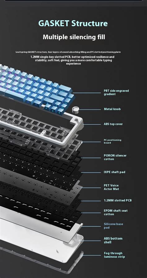 Weikav Wk Wireless Mechanical Keyboard Hot Swappable Rgb Gasket Custom Gaming Keyboard