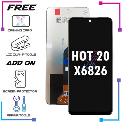 Lcd For Infinix Hot 20 X6826 Hot 20 Play X6825 Hot 30 Play X6835 With Touch Screen Display