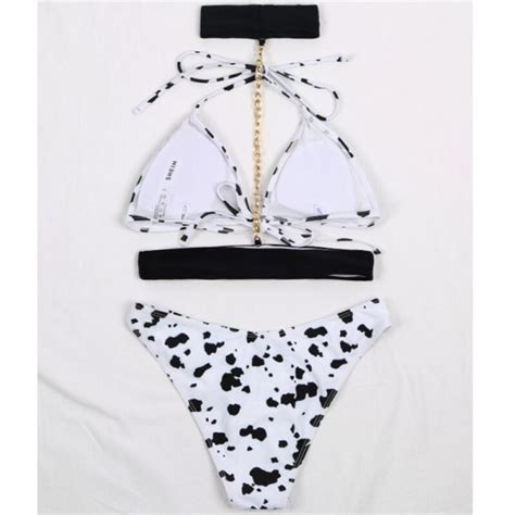 Cow Print Bikini The Cow Print Bikini Sexy Women Swimwear Set Cow