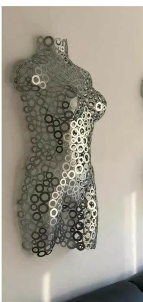 Metal Torso Sculpture Wall Art NUDE Female Bust Abstract Art Etsy