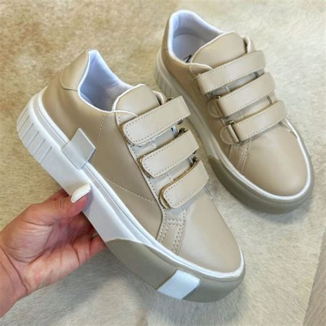 Tênis Feminino Nude de Velcro MM Store Loja Online