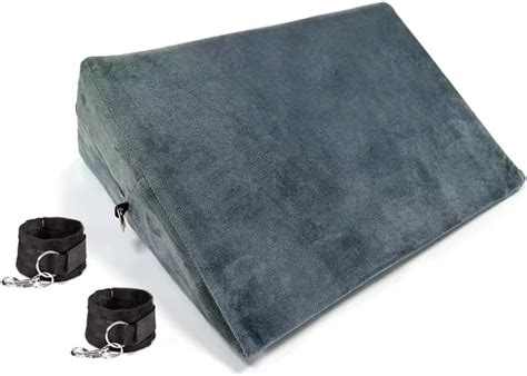 Amazon Sex Toys Pillow Triangle Shaped Sex Pillow With Handcuffs Multifunctional Foam