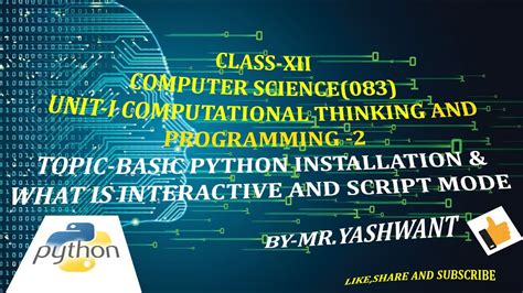 Interactive Mode And Script Mode In Python YouTube