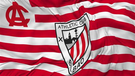 Athletic Bilbao Football Club Flag Seamless Looping Background Looped