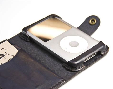 Ipod Classic Leather Wallet Case Th Through Th Gen Gb Etsy Cuir