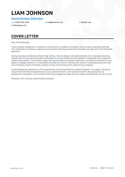 New Teacher Cover Letter Examples Guide For