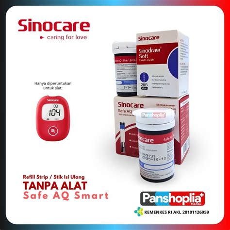 Jual Sinocare Safe Aq Smart Strip Uji Gula Darah Strip Shopee