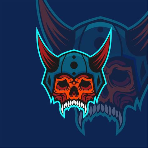 Premium Vector Skull With Helmet