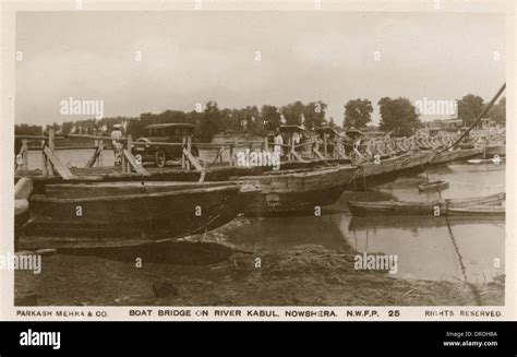 Boat bridge on River Kabul, Nowshera, Pakistan Stock Photo - Alamy