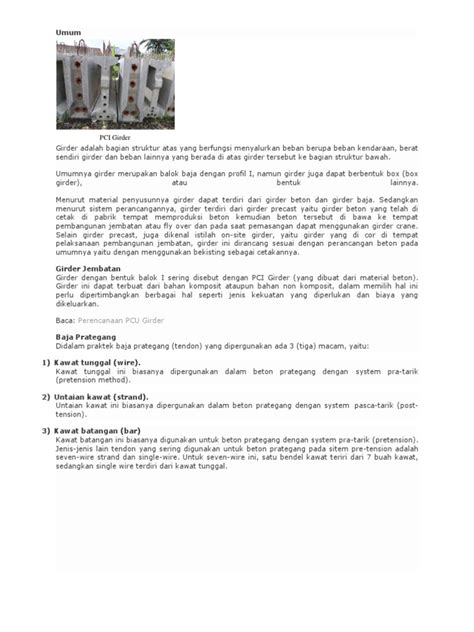 Suatu Jembatan Beton Komposit Pdf