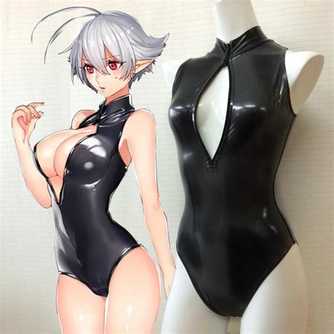 Hot Sexy Two Zipper Sukumizu Japanese School Swimsuit One Pieces Black Swimwear For Girls