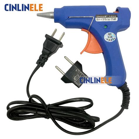High Temp Heater Melt Hot Glue Gun 20w Repair Tool Heat Gun Blue Mini