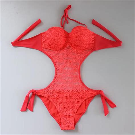 Sexy Solid One Piece Bikini 3 Colors On Luulla