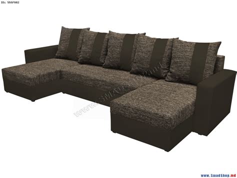 Диван П-образный Space Meble Praga U Kornet 12/D33 (Brown/Brown Dark ...